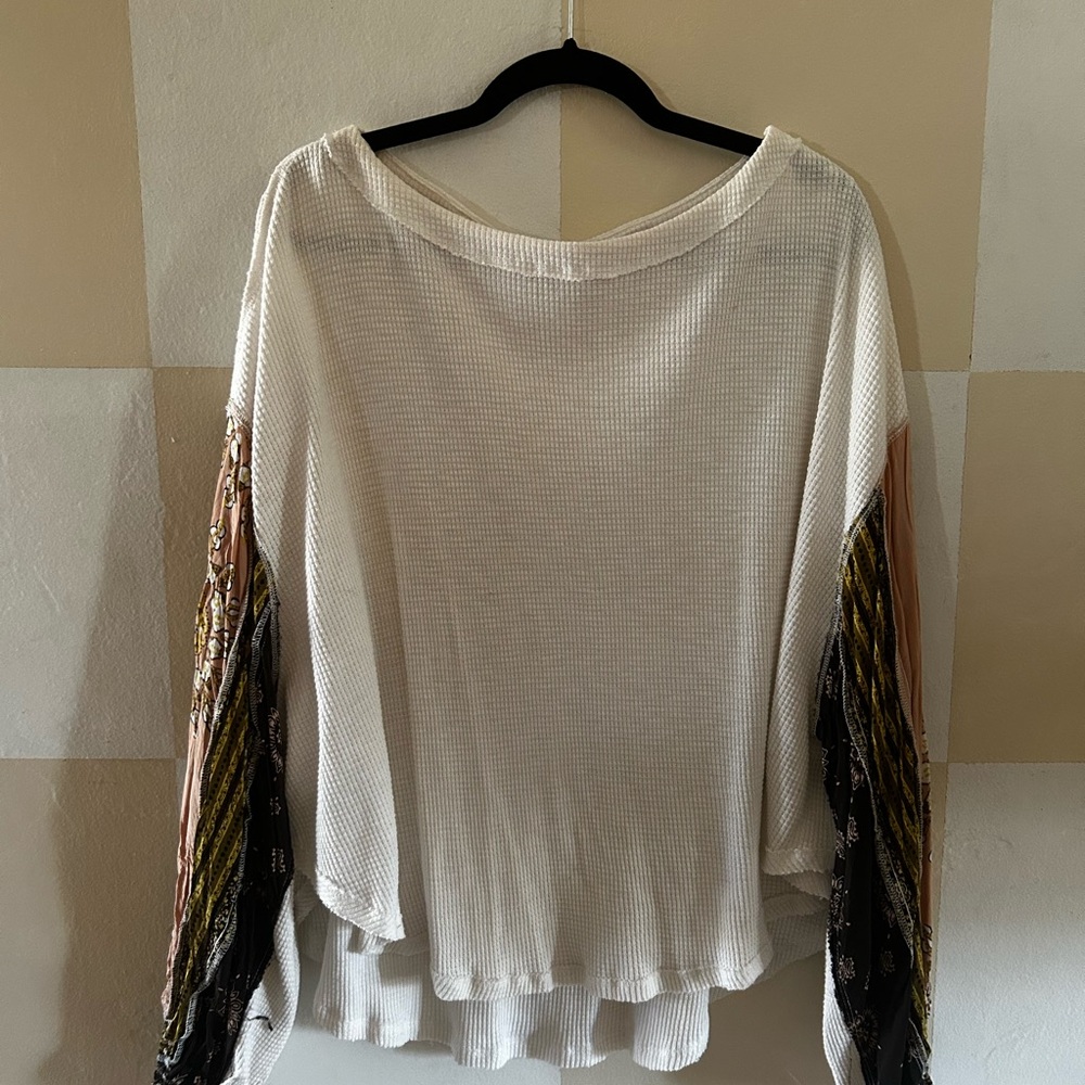 Free People Waffle Knit Sweater
